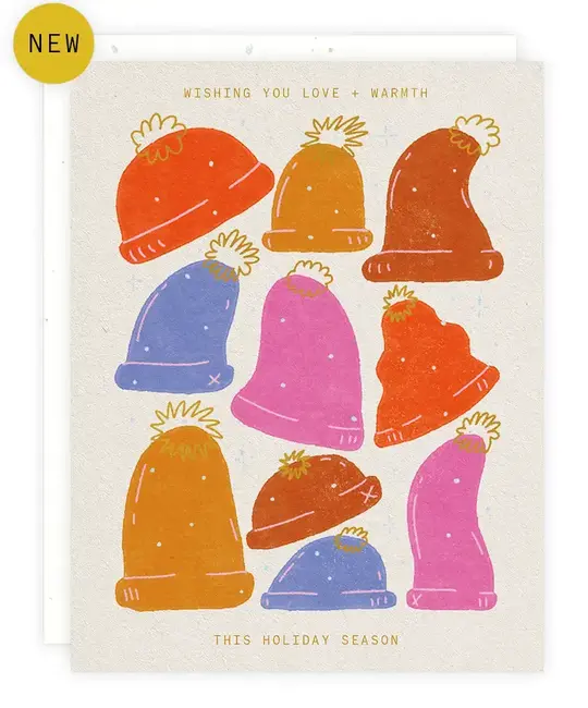 Someday Studio - SOS SOSGCHO - Winter Hats Love + Warm Holiday Card