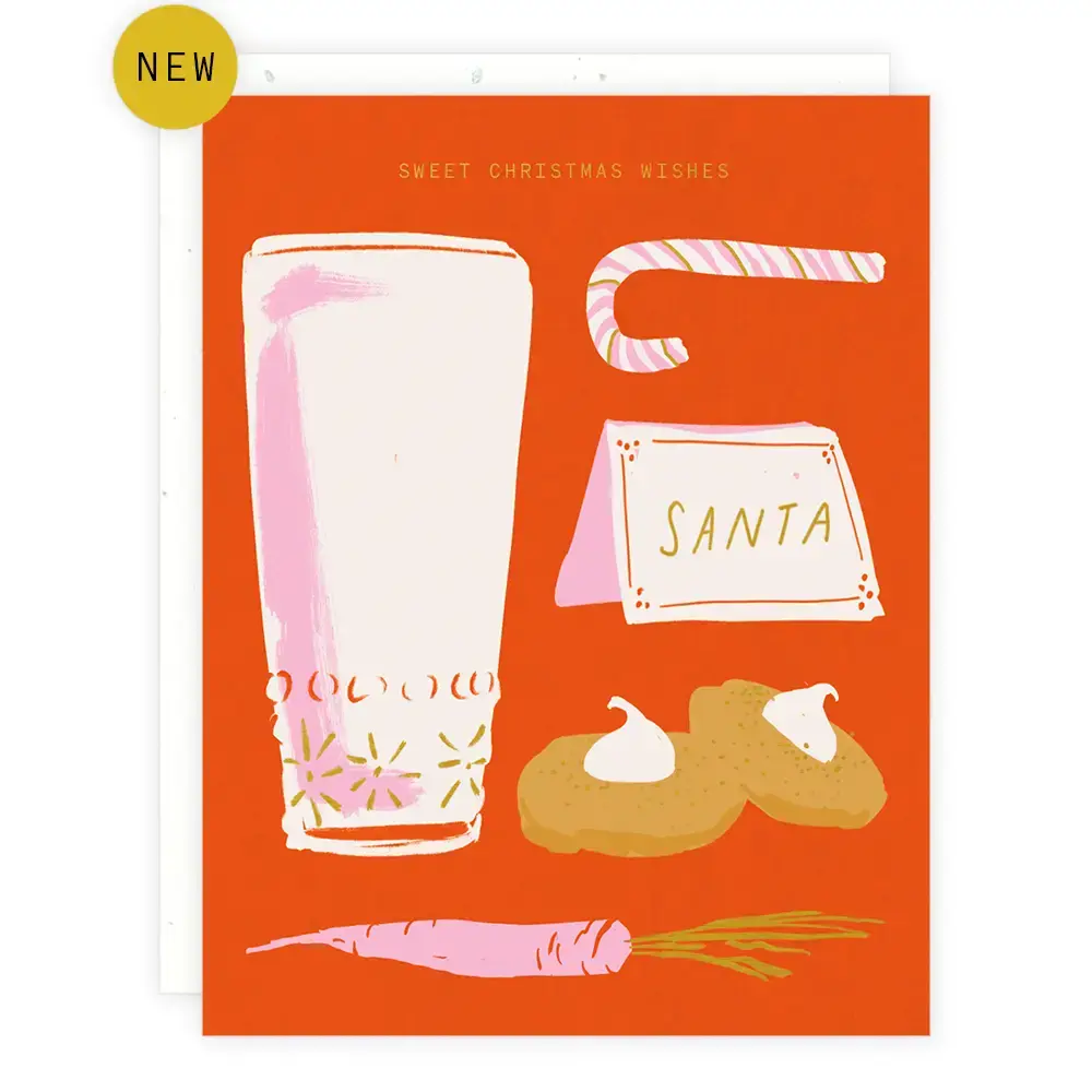 Someday Studio - SOS SOSGCHO - Sweet Christmas Wishes Holiday Card (Milk, Cookies, Carrot)