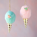 One Hundred 80 Degrees - 180 Cotton Candy Ornament (mint + pink)