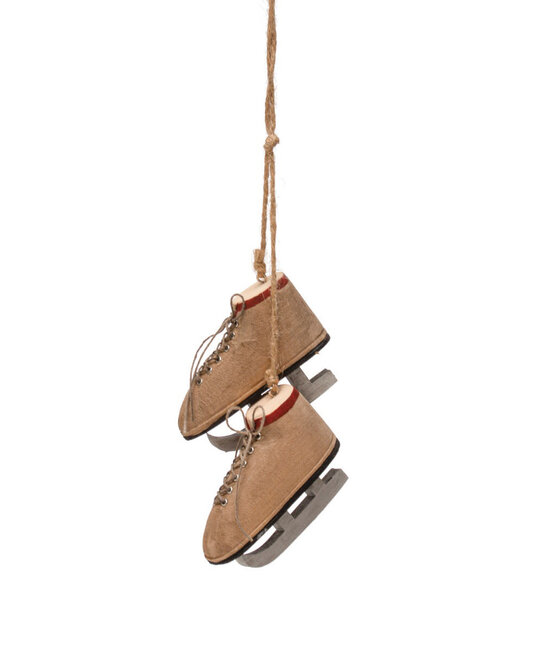 Creative Co-Op - CCO Wooden Ice Skates Ornament