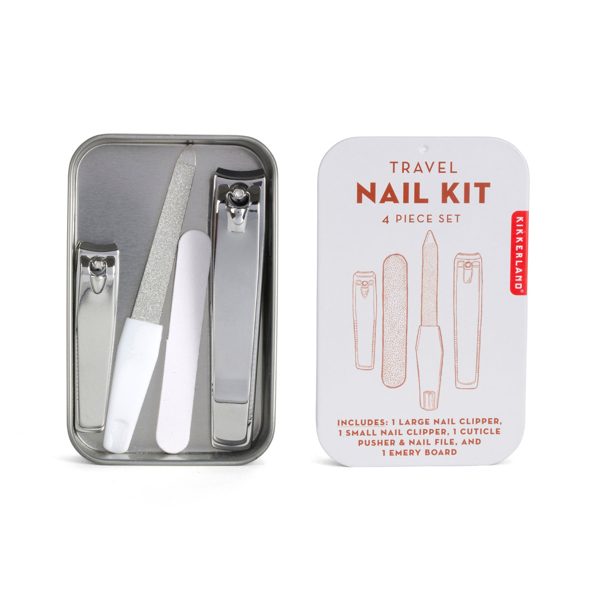 Kikkerland Travel Nail Kit - 4 Piece Set