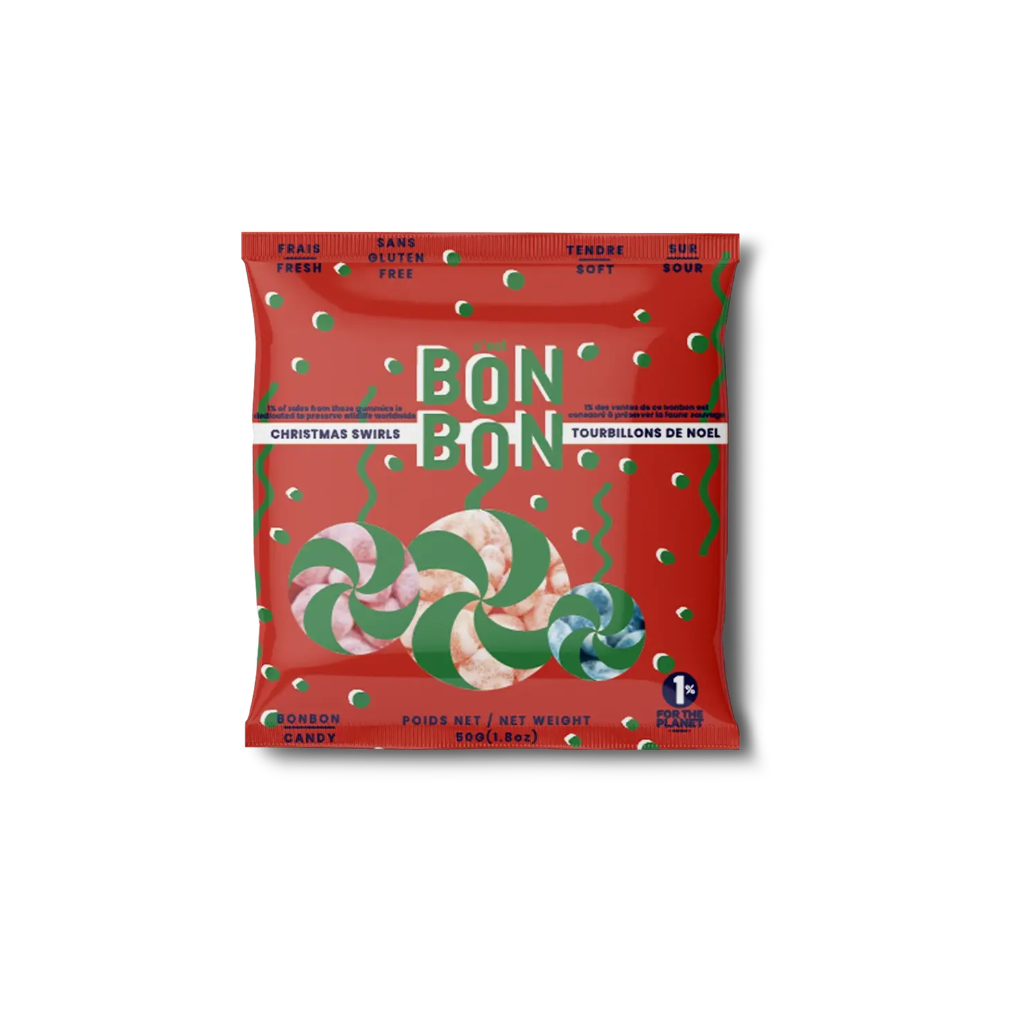 La boîte à bonbons La boîte à bonbons - Christmas Swirls Gummies Single Pack