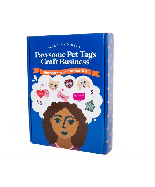Kids Crafts LLC InnovateHER Pawsome Pet Tags Craft Kit