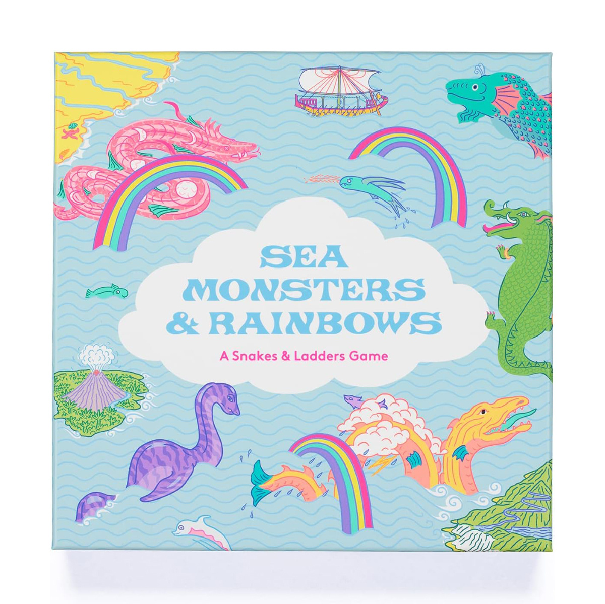 Chronicle Books - CB Sea Monsters & Rainbows Board Game