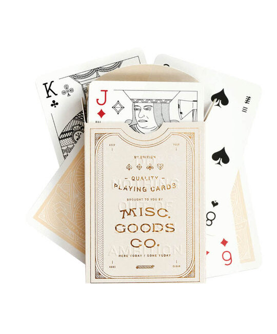Misc Goods Co. - MGC Misc. Goods Co. - Ivory Playing Cards