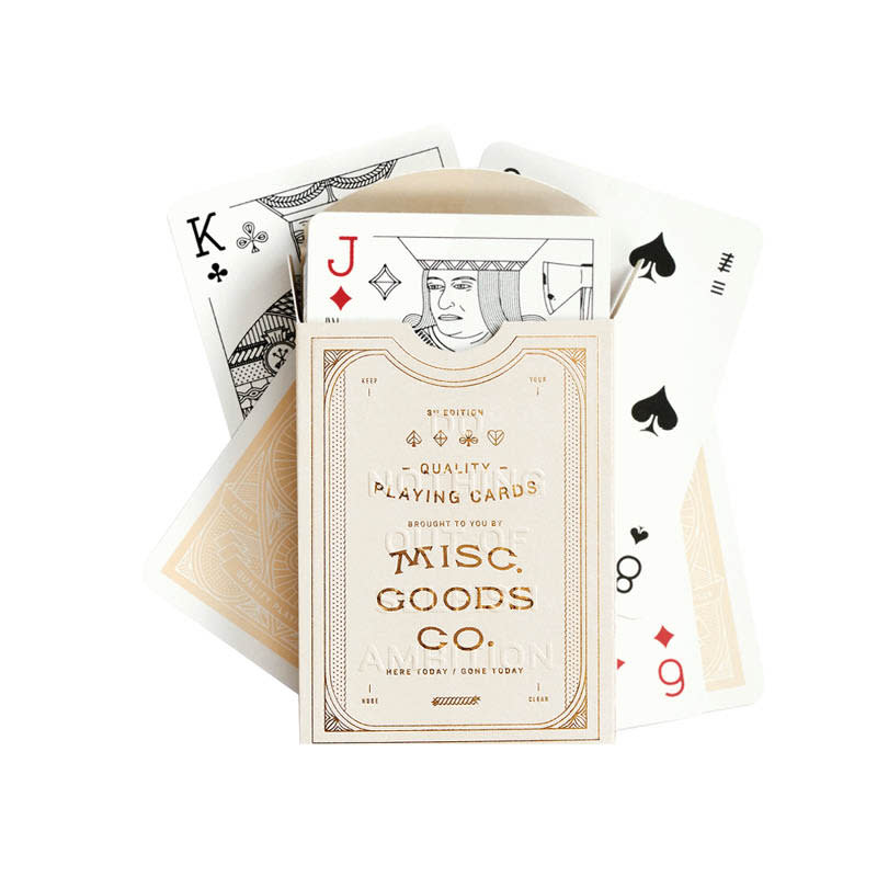 Misc Goods Co. - MGC Misc. Goods Co. - Ivory Playing Cards