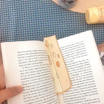 Humdrum Paper - HUP HUP OS - Block of Cheese Bookmark