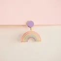 Tiny Deer Studio - TDS TDS JEEA - Translucent Rainbow Earrings Purple Studs