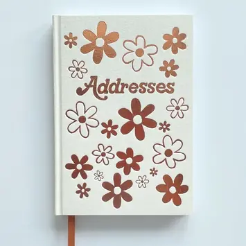 Idlewild Co - ID ID AB - Cream Daisies Address Book