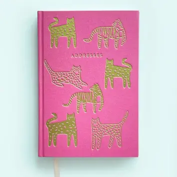 Idlewild Co - ID ID AB - Pink Wild Cats Address Book