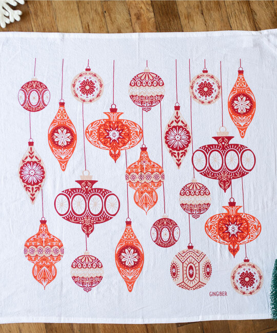 Gingiber - GIN Ornament Tea Towel