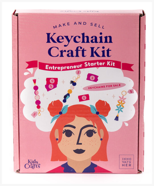 Kids Crafts LLC InnovateHER Keychain Craft Kit