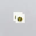 Tattly - TA TA LG - Smiley Bee Tattoo Pair