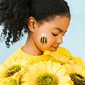 Tattly - TA TA LG - Smiley Bee Tattoo Pair