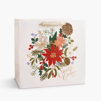 Rifle Paper Co - RP Rifle Paper Co - Holiday Bouquet Large Gift Bag