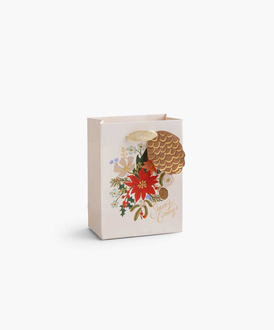 Rifle Paper Co - RP Rifle Paper Co - Holiday Bouquet Small Gift Bag