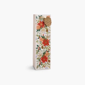 Rifle Paper Co - RP Rifle Paper Co - Holiday Bouquet Wine Gift Bag