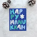 Idlewild Co - ID IDGCHAN0005 - Happy Letters Hanukkah Card