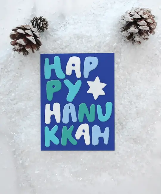 Idlewild Co - ID IDGCHAN0005 - Happy Letters Hanukkah Card
