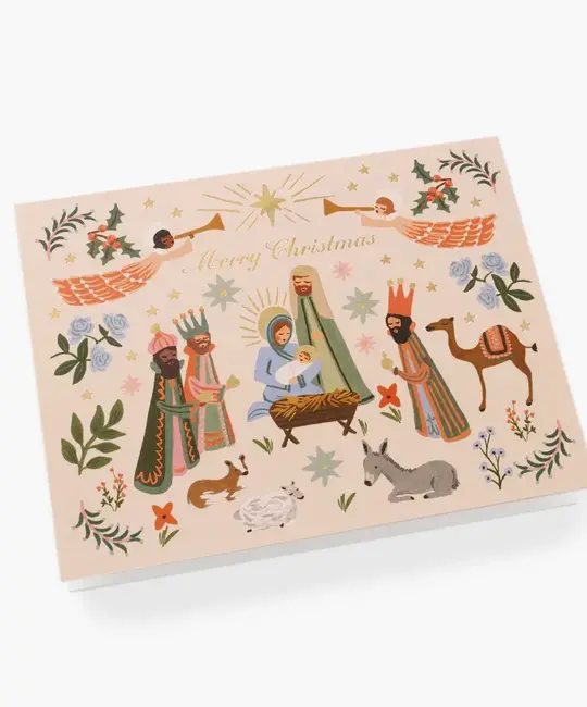 Rifle Paper Co - RP RPGCHO - Nativity Scene Card