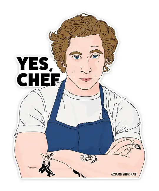 Sammy Gorin - SAG Sammy Gorin - Yes, Chef The Bear Sticker