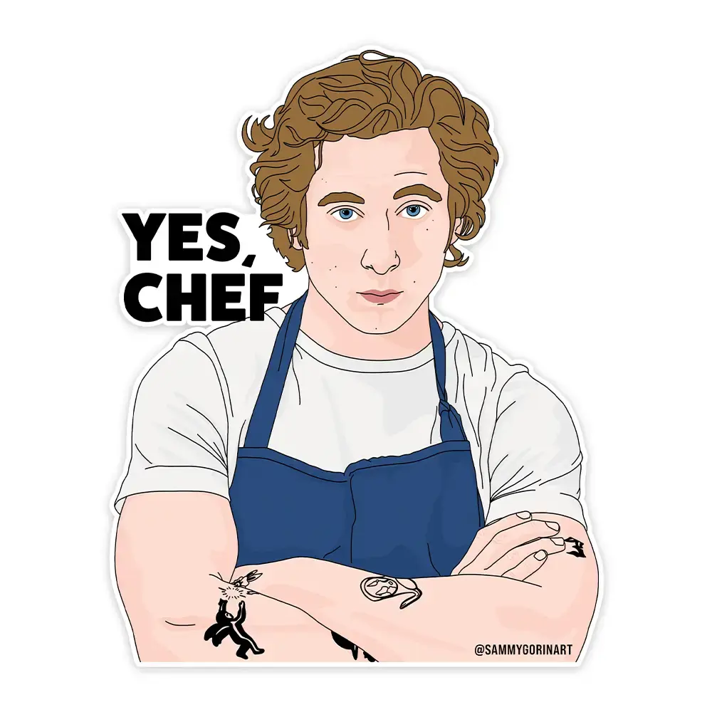 Sammy Gorin - SAG Sammy Gorin - Yes, Chef The Bear Sticker