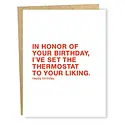 Sapling Press - SAP SAPGCBI - Thermostat Birthday Card