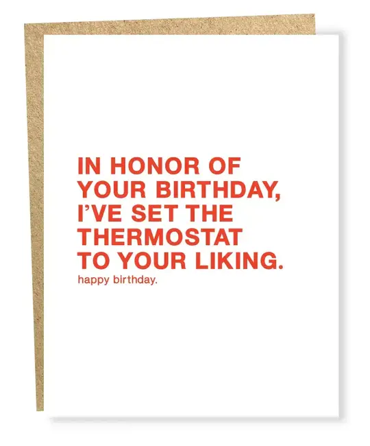 Sapling Press - SAP SAPGCBI - Thermostat Birthday Card
