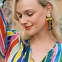 Sunshine Tienda - ST ST JEEA - Alpine Colorblock Earrings