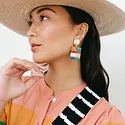 Sunshine Tienda - ST ST JEEA - Rancher Block Drop Earrings