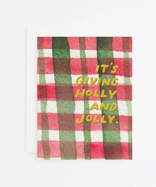 Party Sally - PSA PSAGCHO0011 - Giving Me Holly & Jolly Card