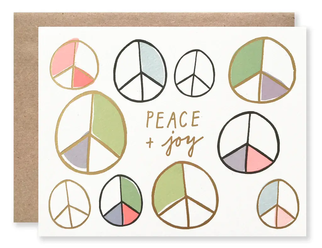 Hartland Brooklyn - HAR HARGCHO - Peace & Joy Peace Sign Card