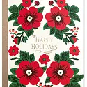 Hartland Brooklyn - HAR HARGCHO - Poinsettia 2 Happy Holidays Card