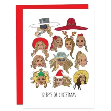 Humdrum Paper - HUP HUPGCHO0002 - Twelve (12) Beys of Christmas Card