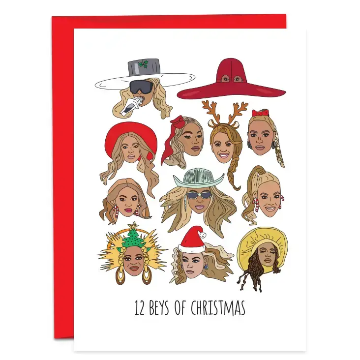 Humdrum Paper - HUP HUPGCHO0002 - Twelve (12) Beys of Christmas Card