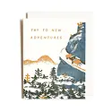Homework Letterpress Studio - HLS HLSGCWE0001 - New Adventures Wedding Card