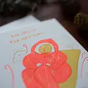 Homework Letterpress Studio - HLS HLSGCNY - Tobogganing New Year Card