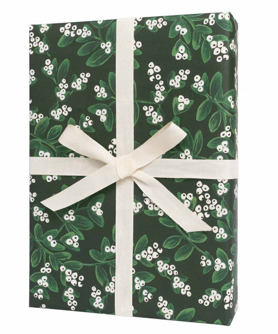 Rifle Paper Co - RP RP WPROHO - Evergreen Mistletoe Wrap, Roll of 3