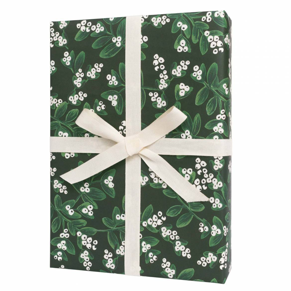 Rifle Paper Co - RP RP WPROHO - Evergreen Mistletoe Wrap, Roll of 3