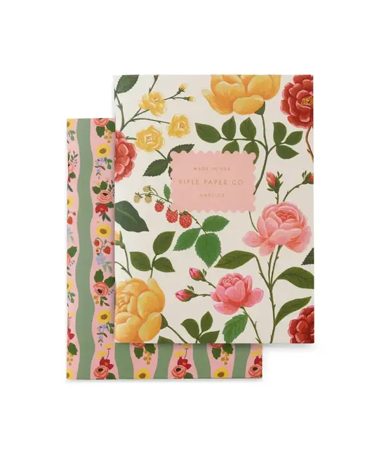 Rifle Paper Co - RP RP NBPN - Pair of Roses Pocket Notebooks, Blank