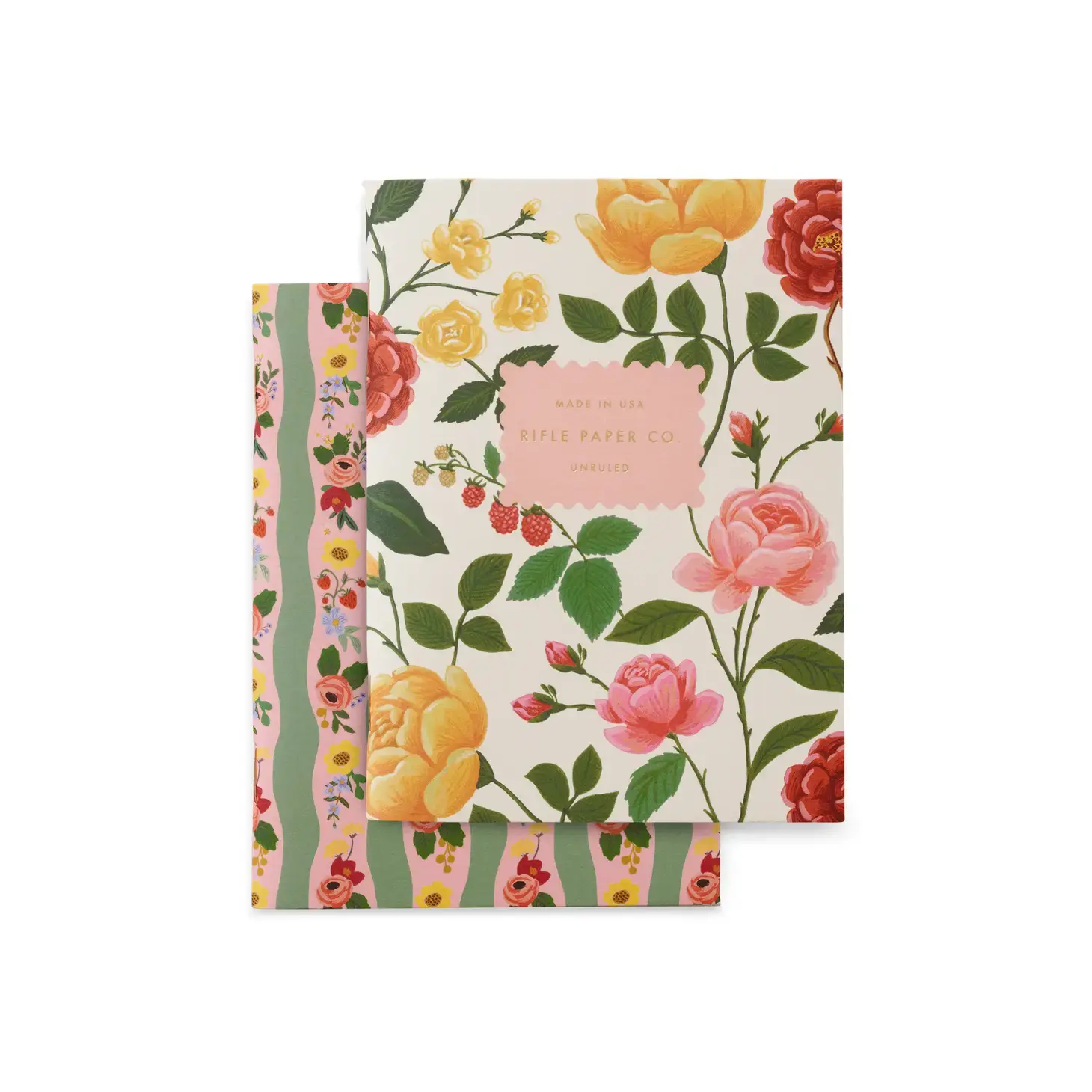 Rifle Paper Co - RP RP NBPN - Pair of Roses Pocket Notebooks, Blank