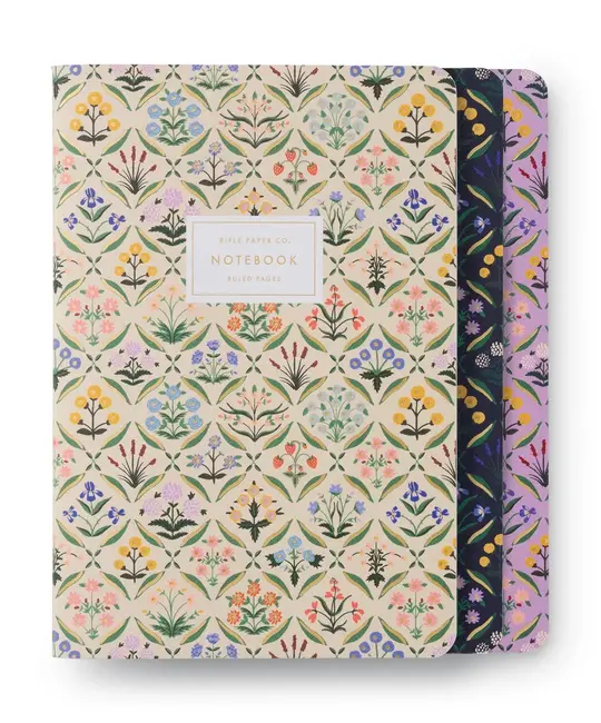 Rifle Paper Co - RP RP NBLI - Estee Stitched Lined Notebooks, Set of 3