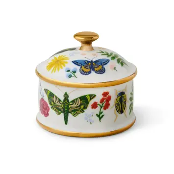 Rifle Paper Co - RP Rifle Paper Co - Curio Round Porcelain Storage Box