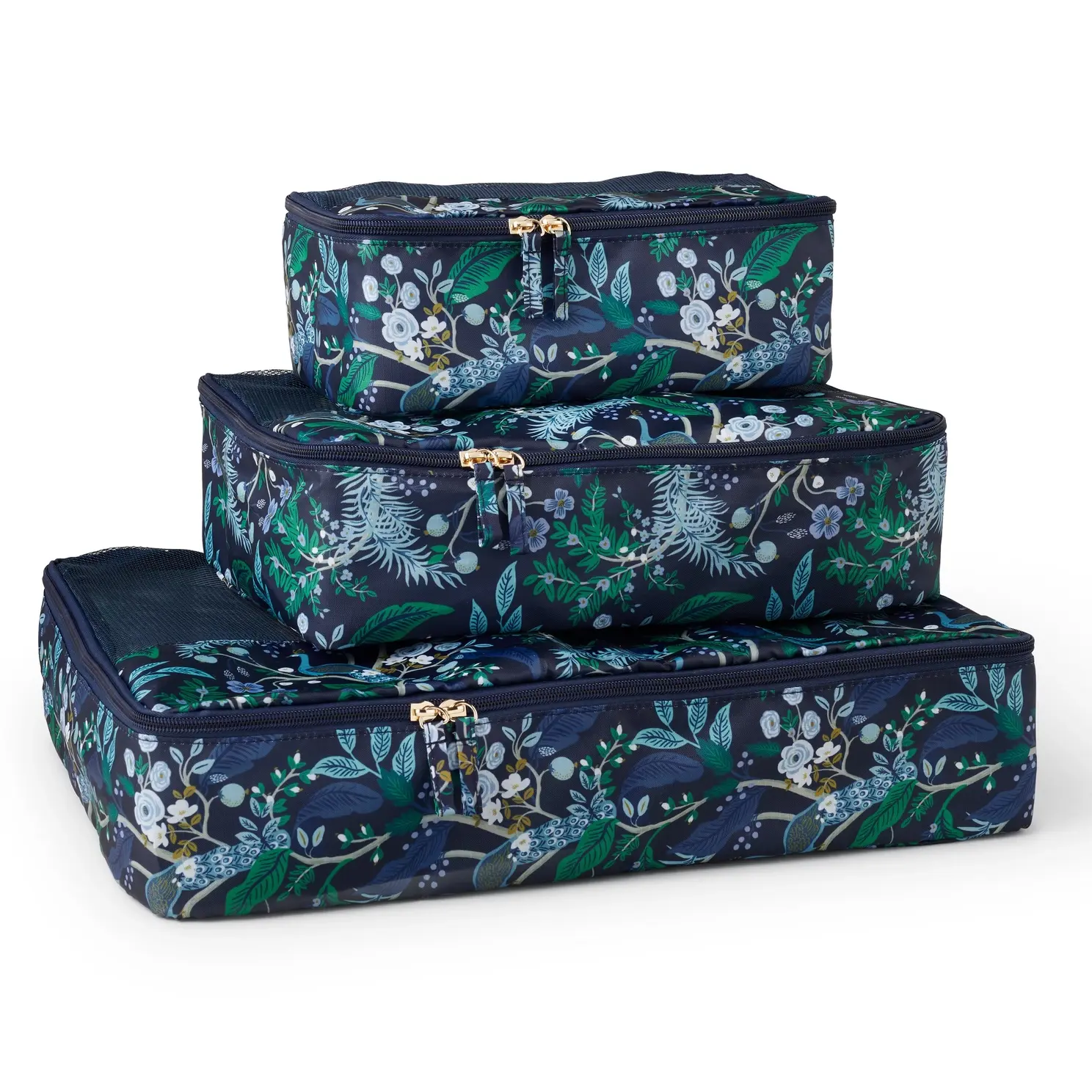Rifle Paper Co - RP RP ST - Peacock Packing Cube Set