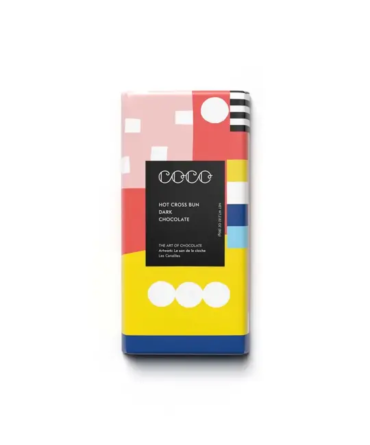 Coco Chocolatier - COCO COCO FAD - Hot Cross Bun Dark Chocolate Bar
