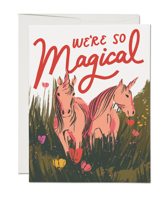 Red Cap Cards - RCC RCCGCLO - We're So Magical Unicorn Love Card