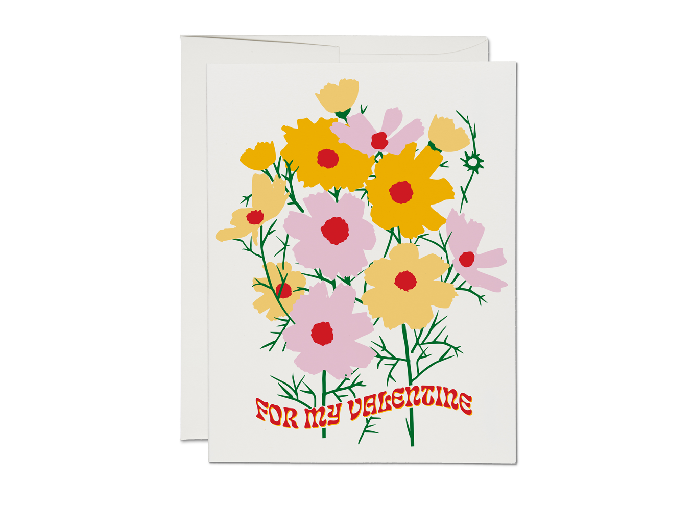 Red Cap Cards - RCC RCCGCVD - Wildflower For My Valentine Card