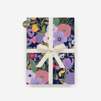 Rifle Paper Co - RP Rifle Paper Co - Garden Party Violet Wrapping Paper, Set of 3 Sheets