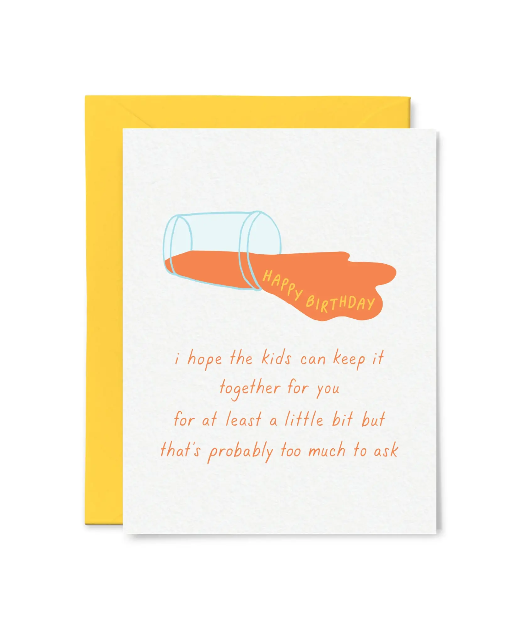Tiny Hooray - TIH (formerly Little Goat, LG) TIHGCBI - Kids Keep it Together spilled  Birthday Card
