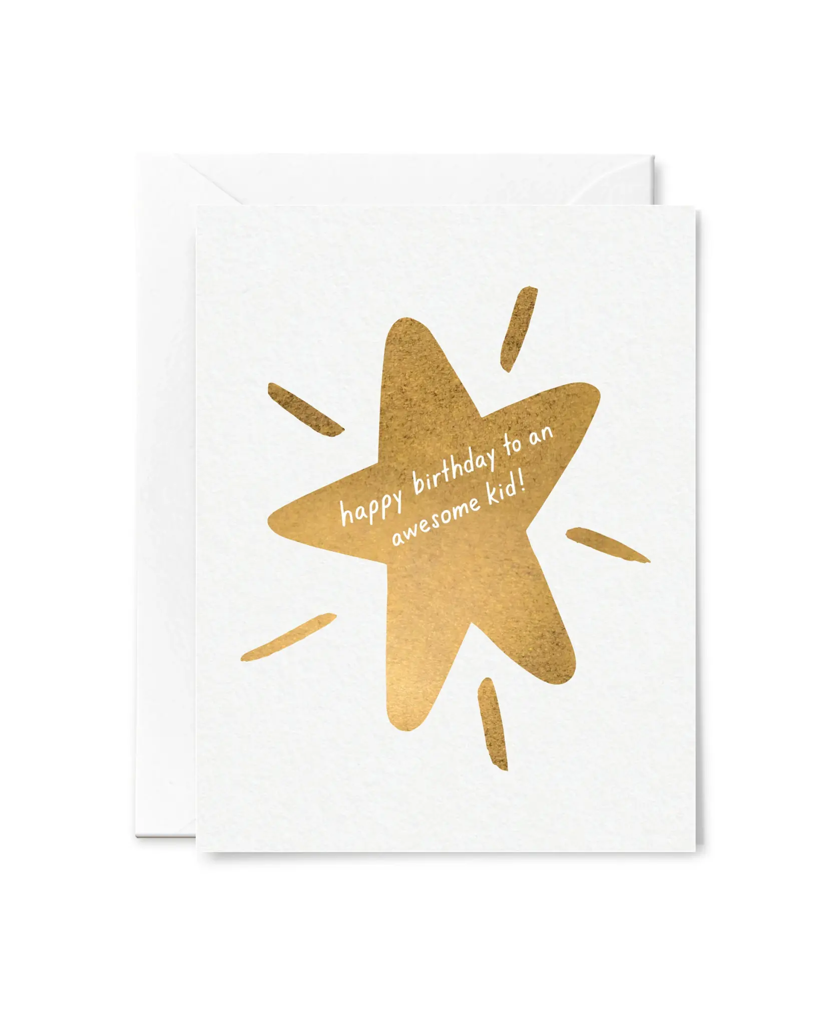 Tiny Hooray - TIH (formerly Little Goat, LG) TIHGCBI - Awesome Kid Gold Star Birthday Card
